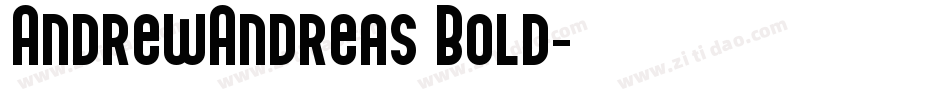 AndrewAndreas Bold字体转换